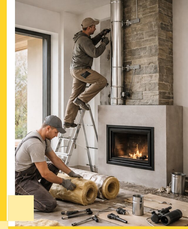 Монтаж дымоходов для каминов в Кимовске от 15462 р. ЭриданКмв