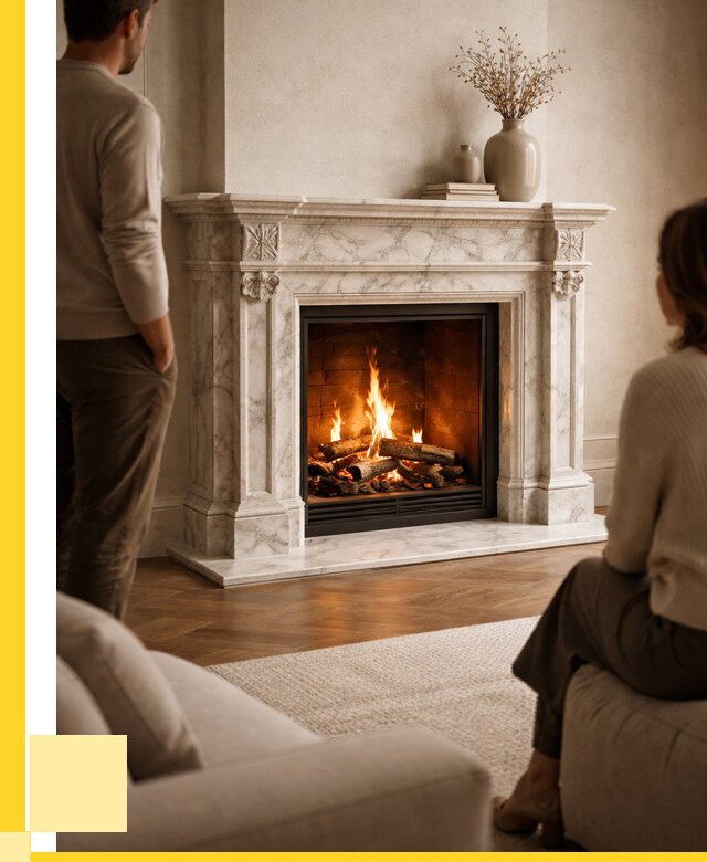 Мраморные камины под ключ в Кимовске от 257700 р. | ЭриданКмв