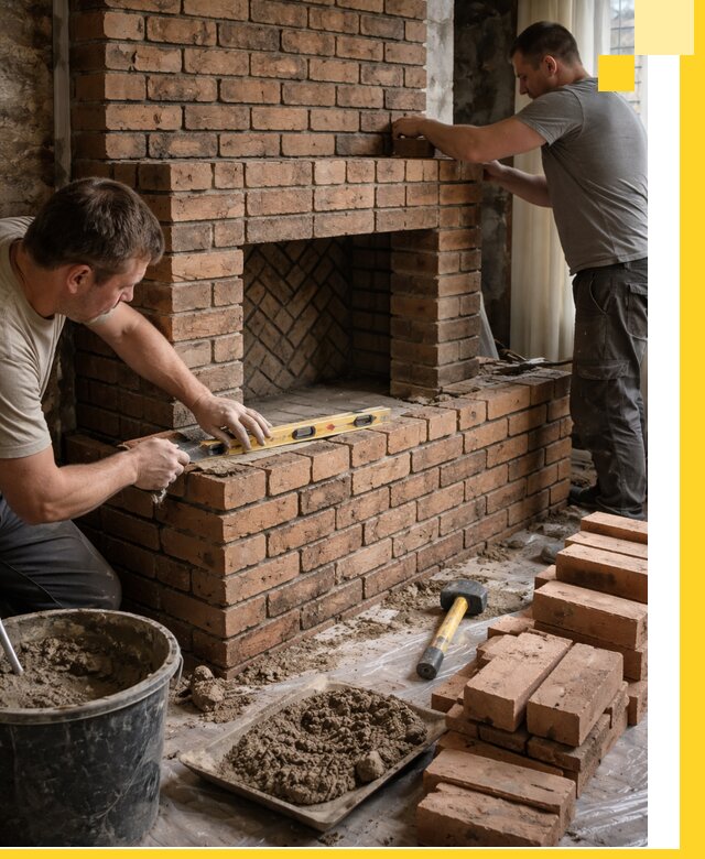 Изготовление и установка кирпичных каминов в Кимовске