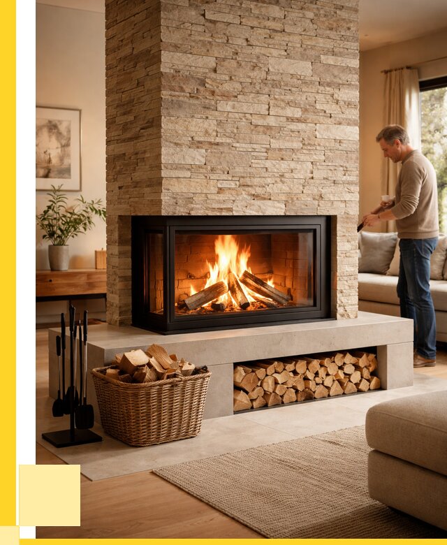 Дровяной камин под ключ в Кимовске от 206160 р. | ЭриданКмв