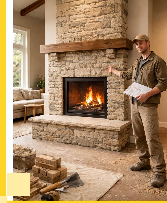 Камины под ключ в Кимовске от 185544 р. | ЭриданКмв — установка