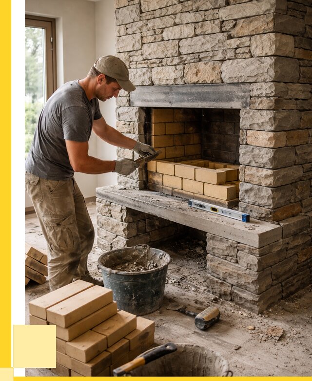 Кладка каминов и камина в Кимовске от 25770 р. ЭриданКмв