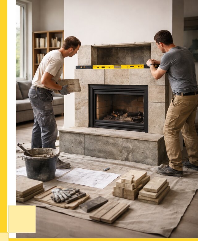 Монтаж каминов и установка в Кимовске от 46386 р. | ЭриданКмв