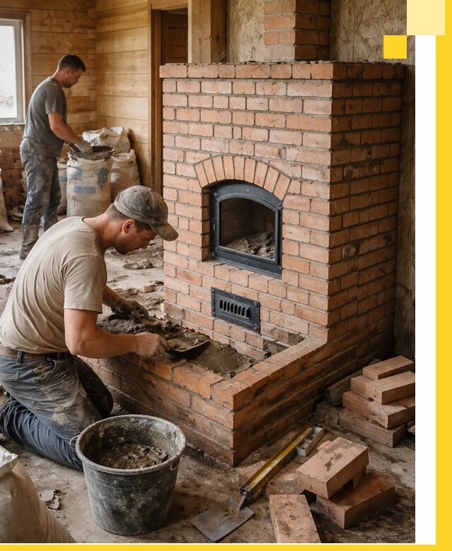 Профессиональное строительство печей в Кимовске под ключ