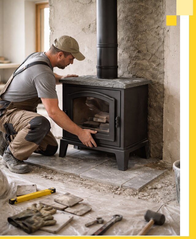 Профессиональный монтаж печей и каминов в Кимовске под ключ