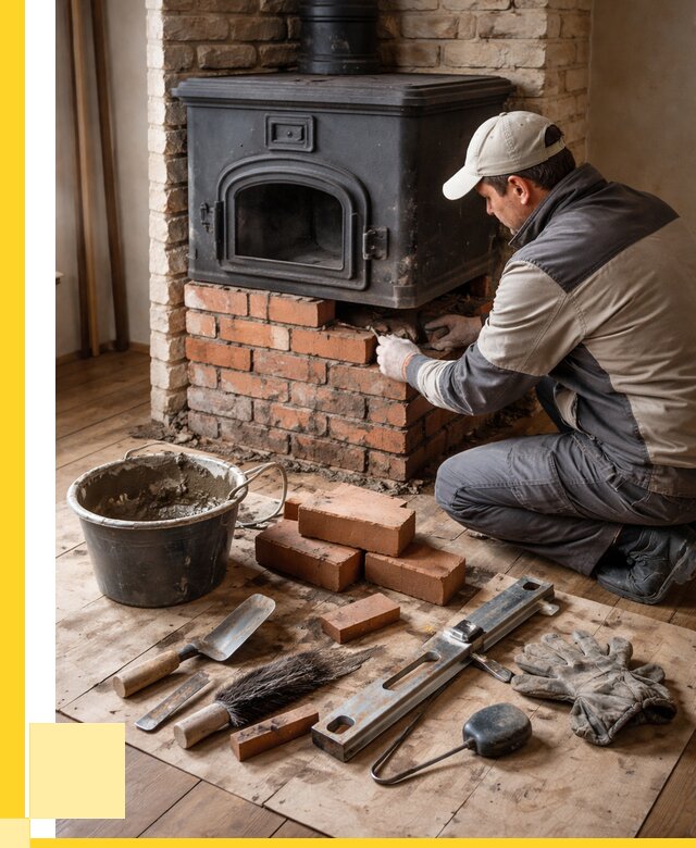 Ремонт печей в Кимовске от 12370 р., услуги печника ЭриданКмв