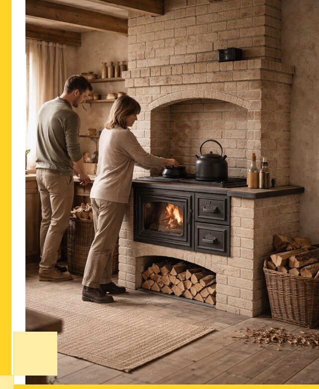 Печи с плитой в Кимовске от 46386 р. | ЭриданКмв — кирпичная печь