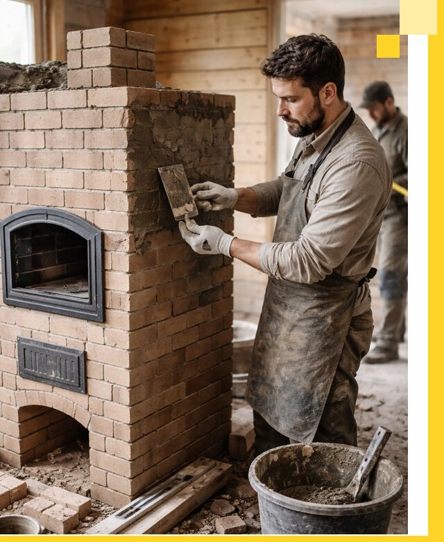 Изготовление и установка печей-шведок под ключ в Кимовске