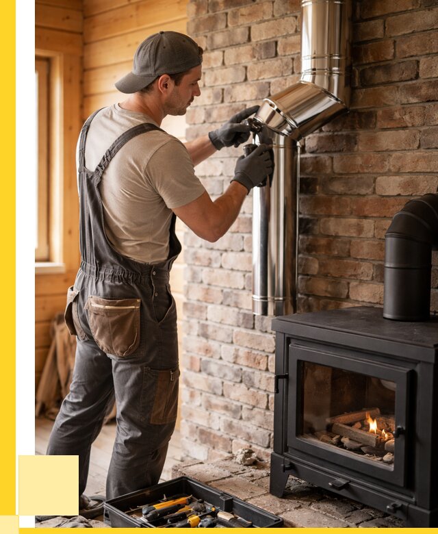 Монтаж дымоходов для печей в Кимовске от 7731 р. | ЭриданКмв