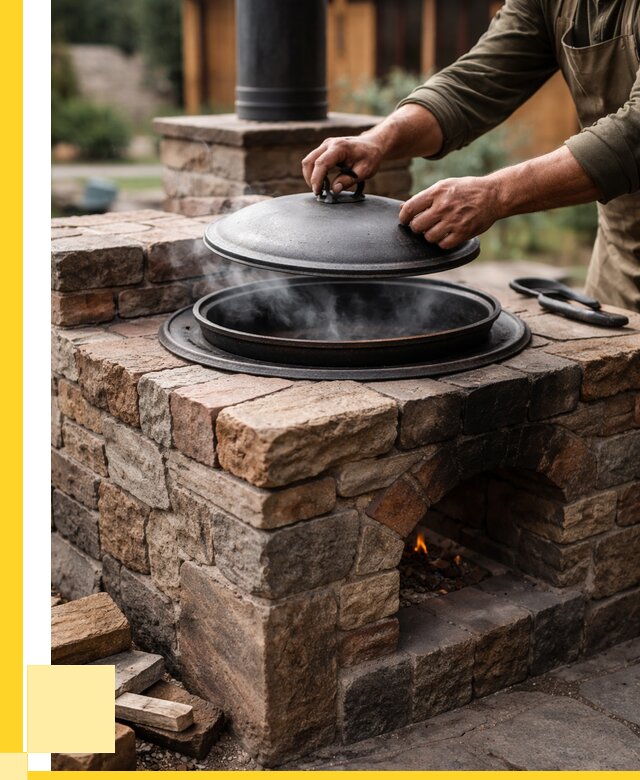 Печи для казана в Кимовске по цене от 18554 р. | ЭриданКмв