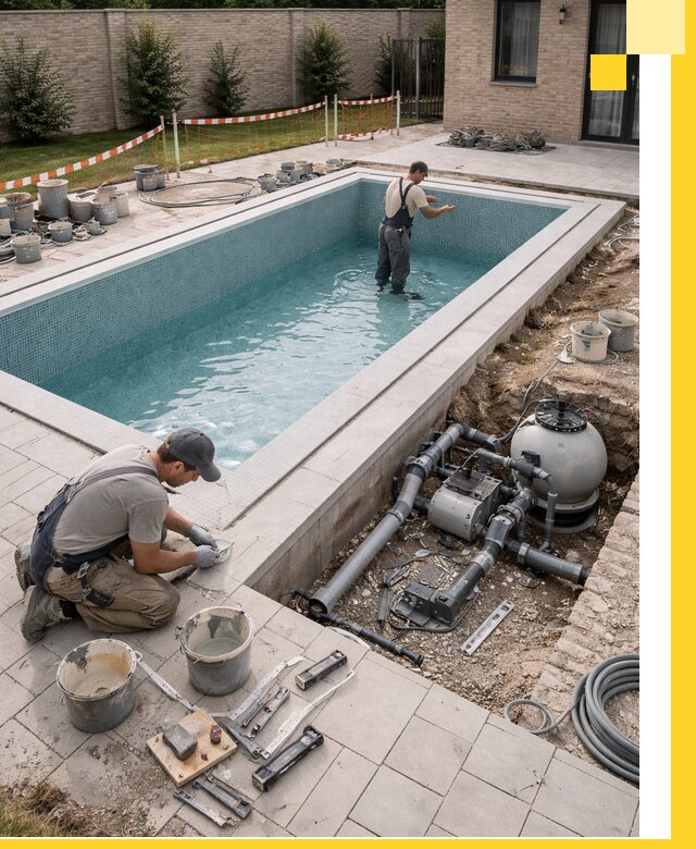 Строительство бассейнов под ключ в Кимовске: проекты и монтаж