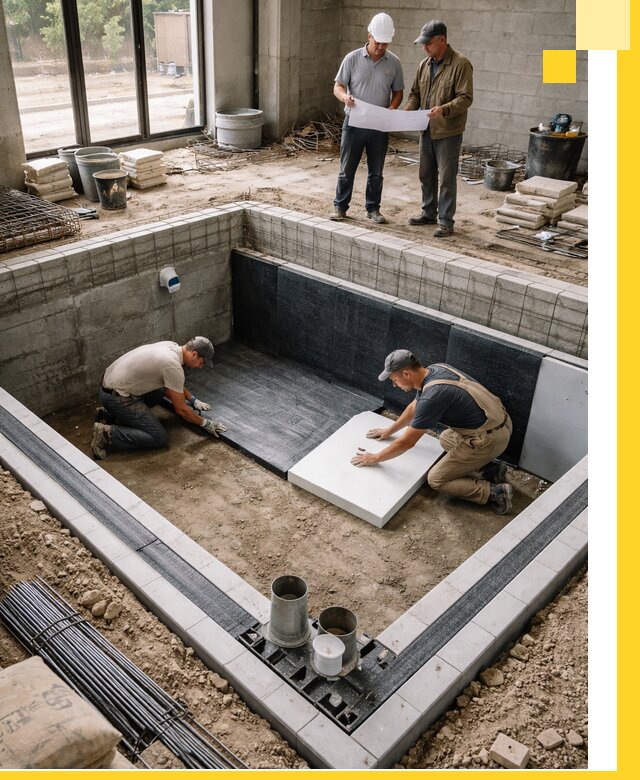 Проекты частных и общественных бассейнов под ключ в Кимовске