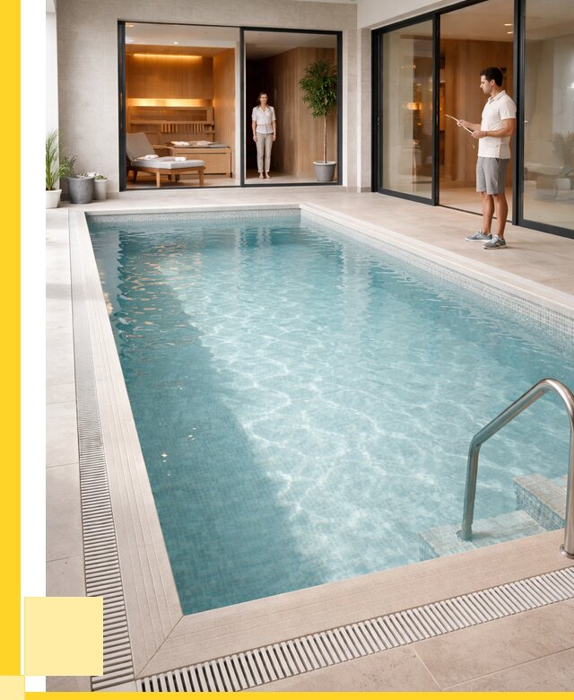 Отделка бассейна пленкой ПВХ в Кимовске от 3608 р. - ЭриданКмв