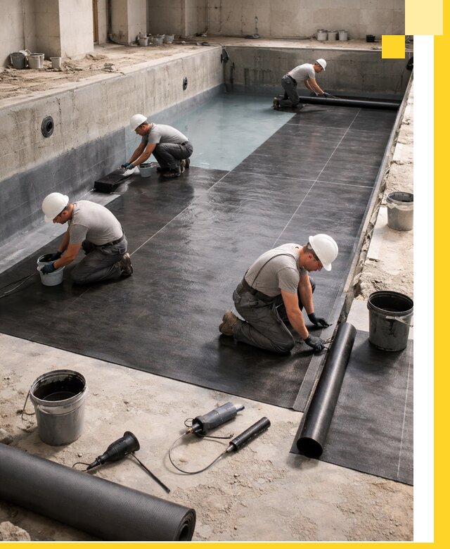 Профессиональная гидроизоляция бассейнов и чаш в Кимовске под ключ