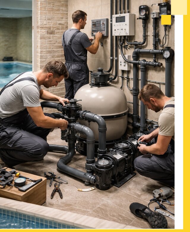 Комплексное оборудование для бассейнов под ключ в Кимовске