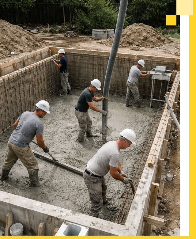 Строительство бетонных бассейнов под ключ в Кимовске