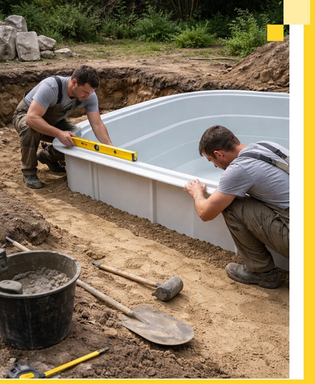 Производство и установка пластиковых бассейнов в Кимовске под ключ