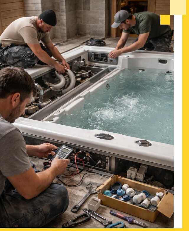 Гидромассажные бассейны под ключ в Кимовске, дизайн и монтаж