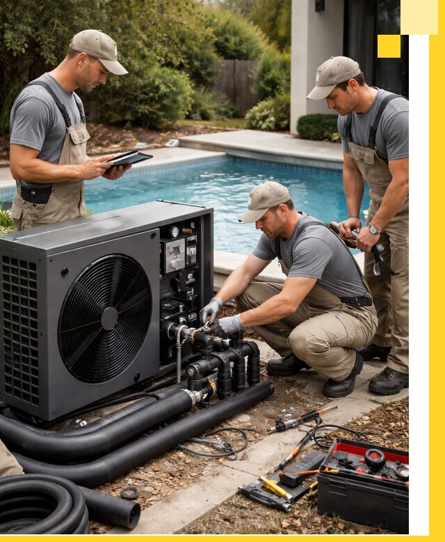 Проектирование и установка тепловых насосов для бассейнов в Кимовске