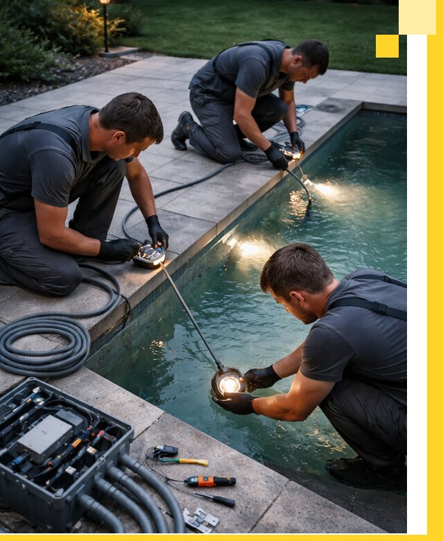 Профессиональное освещение бассейнов в Кимовске: дизайн и монтаж