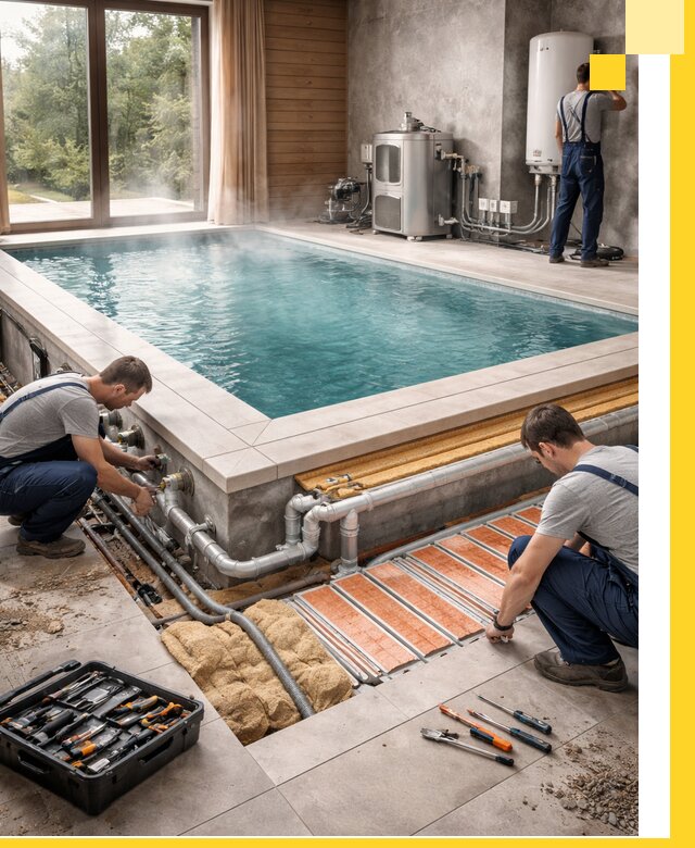 Проектирование и строительство тёплых бассейнов в Кимовске