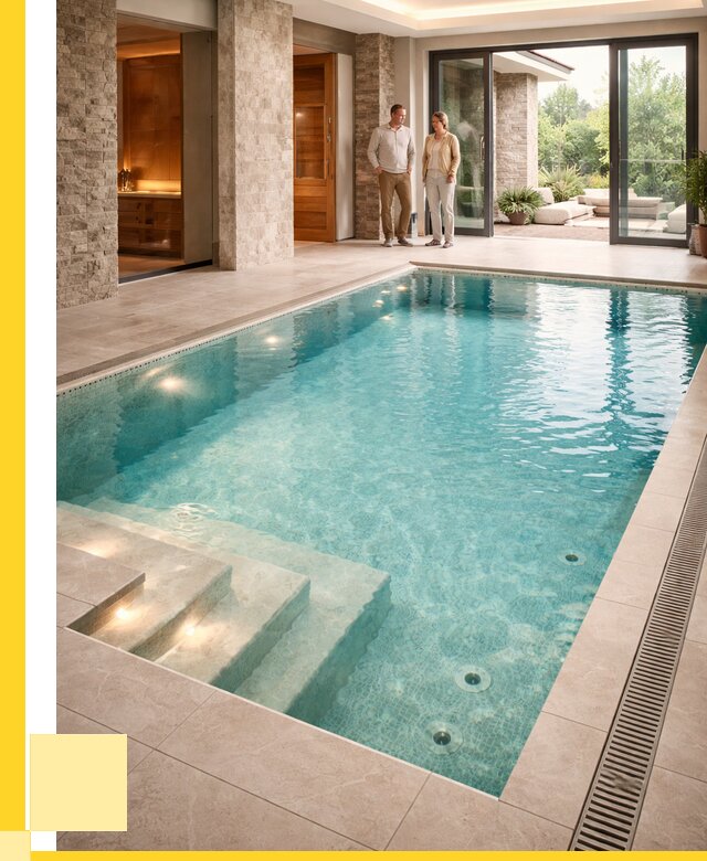 Бассейн во дворе в Кимовске: проект, отделка от 1236960 р. | ЭриданКмв