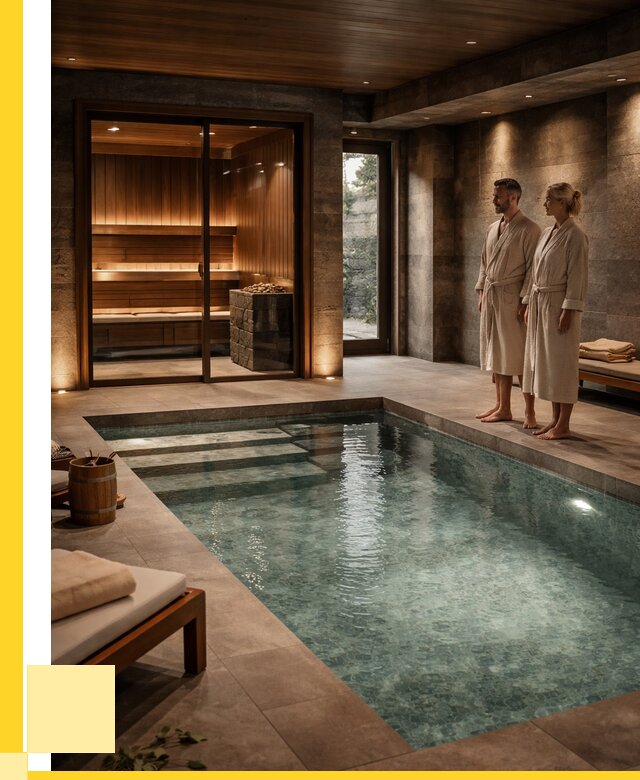 Сауна с большим бассейном в Кимовске от 1236960 р. ЭриданКмв