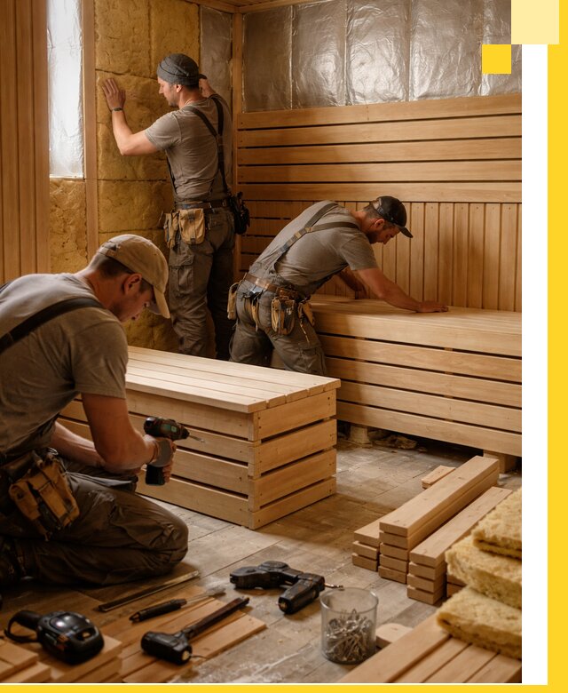 Профессиональное строительство саун под ключ в Кимовске