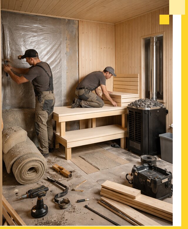 Проекты саун под ключ в Кимовске дизайн и строительство