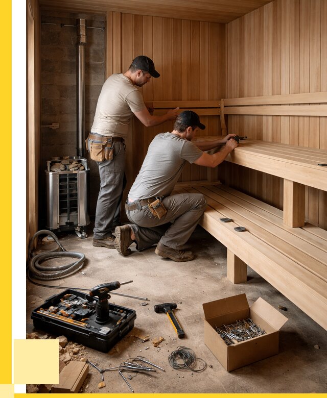 Монтаж саун под ключ в Кимовске от 123696 р. | ЭриданКмв