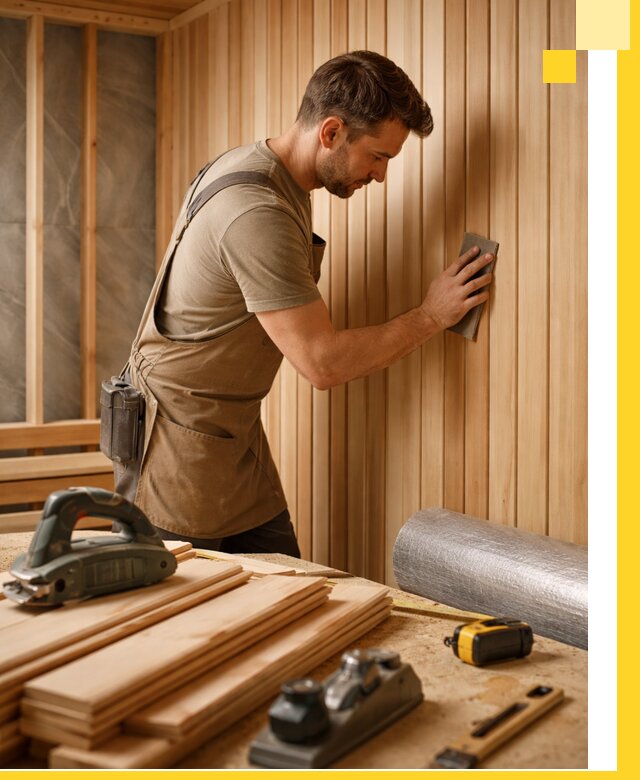 Профессиональная отделка саун и парных под ключ в Кимовске