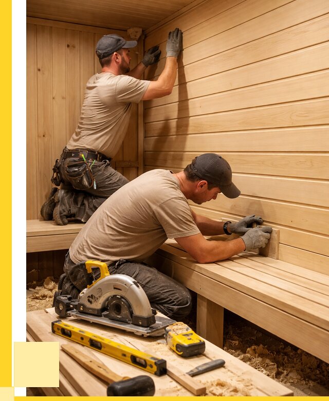 Обшивка саун вагонкой в Кимовске от 2577 р. | ЭриданКмв