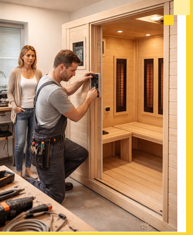 Инфракрасные сауны под ключ в Кимовске продажа и установка