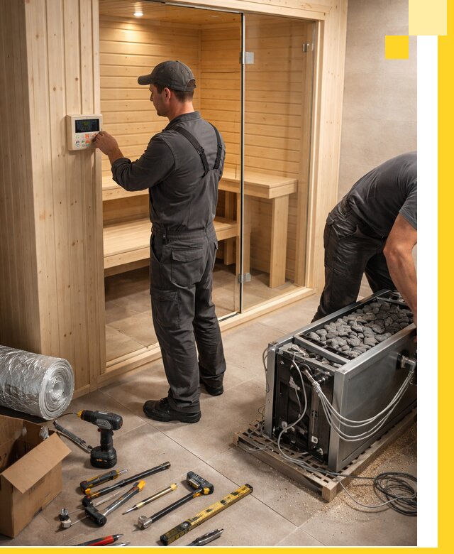 Поставка, установка и монтаж электрических саун в Кимовске