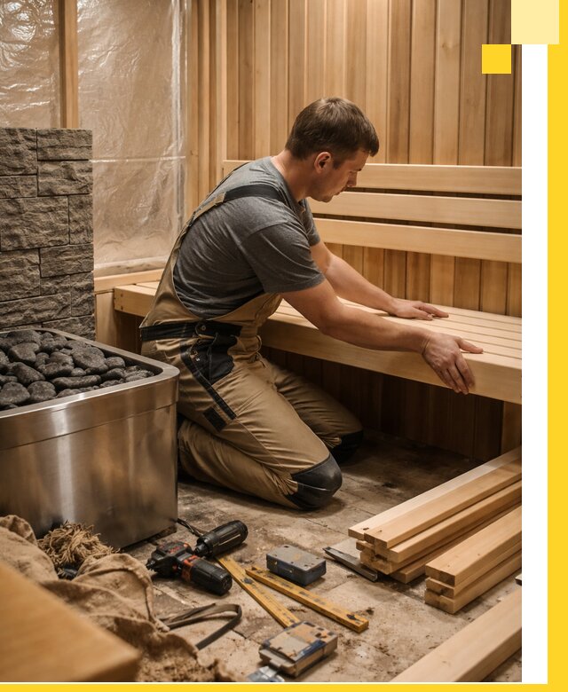 Сауны для дома под ключ с проектированием и монтажом в Кимовске