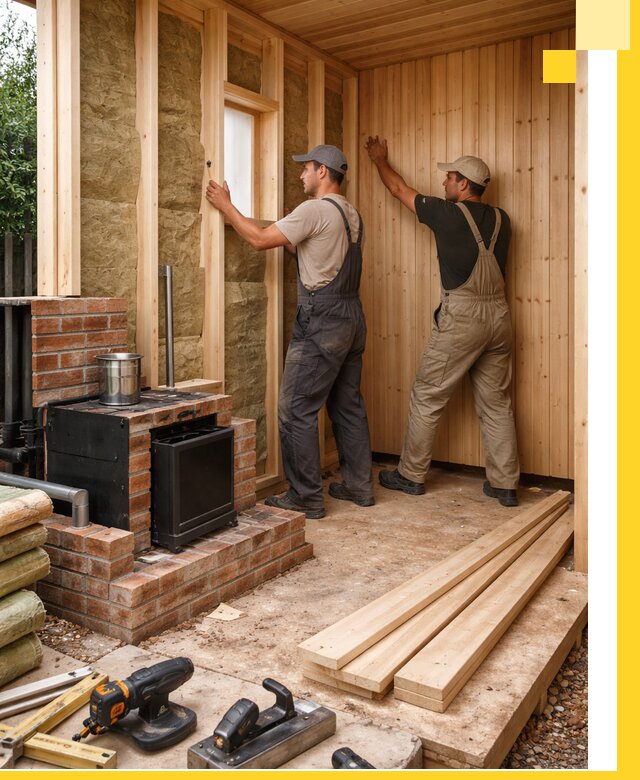 Строительство и установка дачных саун под ключ в Кимовске