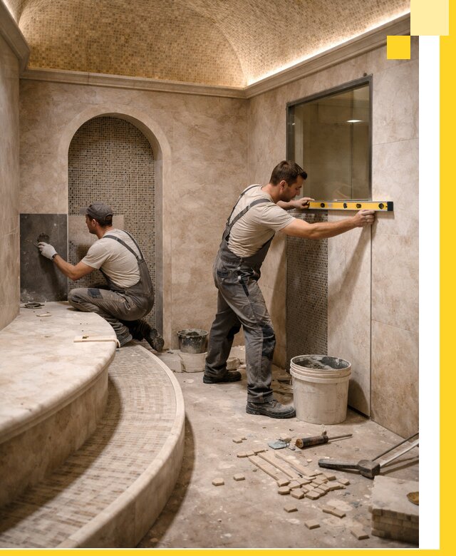 Проектирование и строительство саун с хамамом под ключ в Кимовске