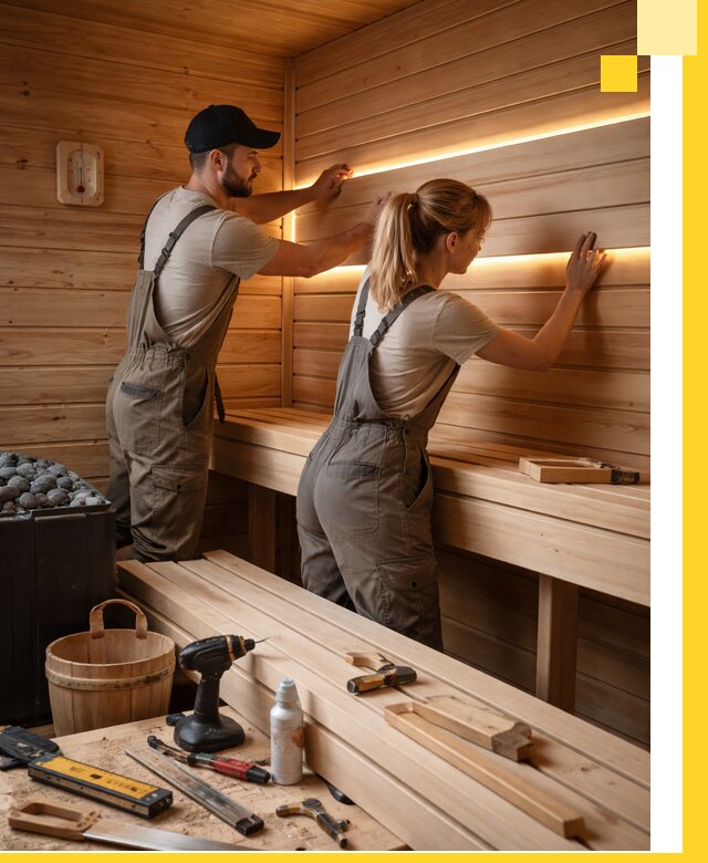 Дизайн саун и бань под ключ с индивидуальным проектом в Кимовске