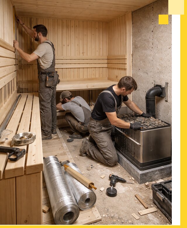 Индивидуальные сауны на заказ в Кимовске под ключ, проект и монтаж