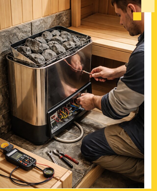 Продажа и установка электрокаменок для саун в Кимовске