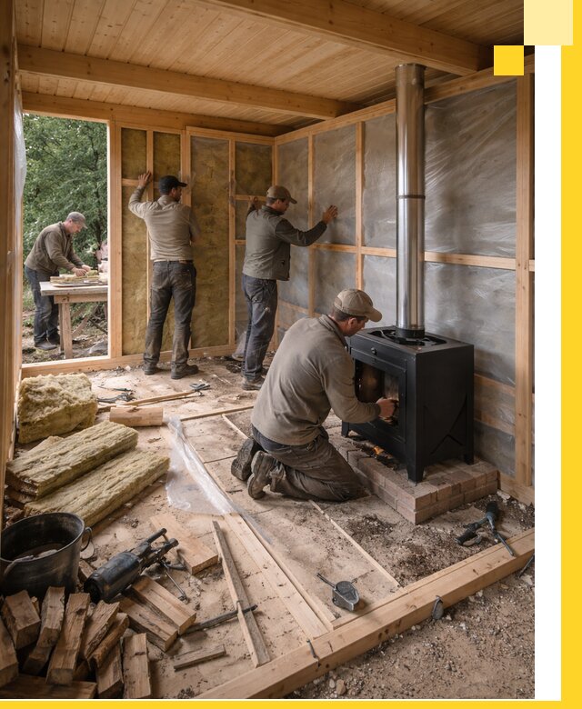 Профессиональный монтаж бань под ключ в Кимовске для дома