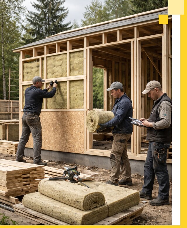 Проектирование и строительство каркасных бань в Кимовске под ключ