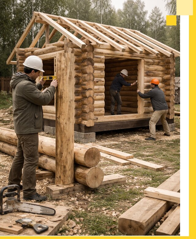 Строительство бань для дачи под ключ в Кимовске с доставкой и монтажом