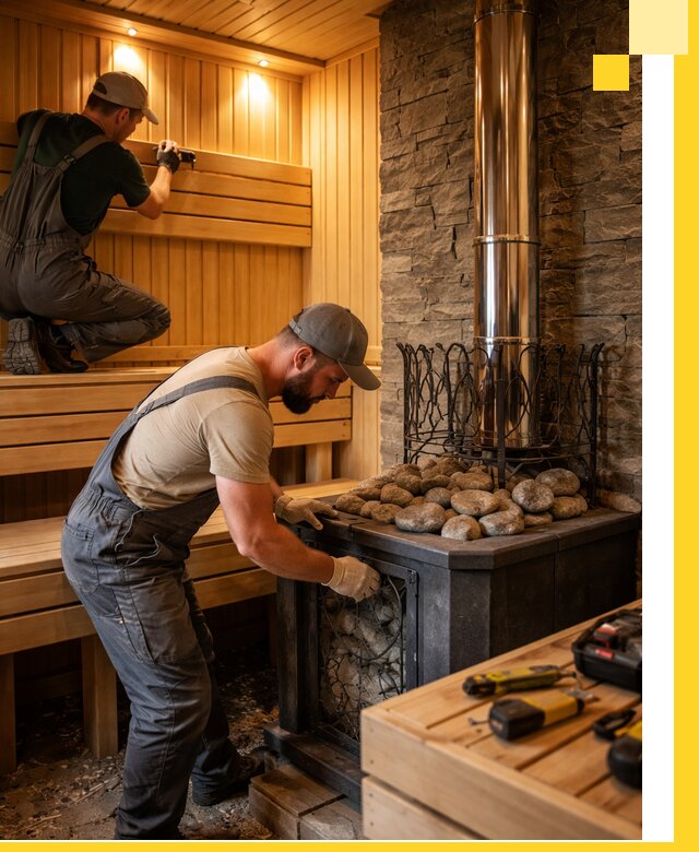 Комплексный дизайн бань, саун и зон отдыха в Кимовске