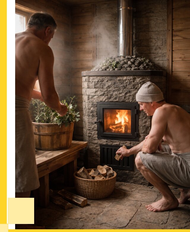 Банные печи под ключ в Кимовске от 46386 р. | ЭриданКмв кирпичная