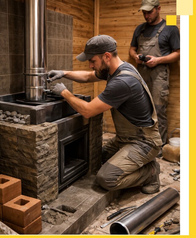 Изготовление и установка банных печей под ключ в Кимовске