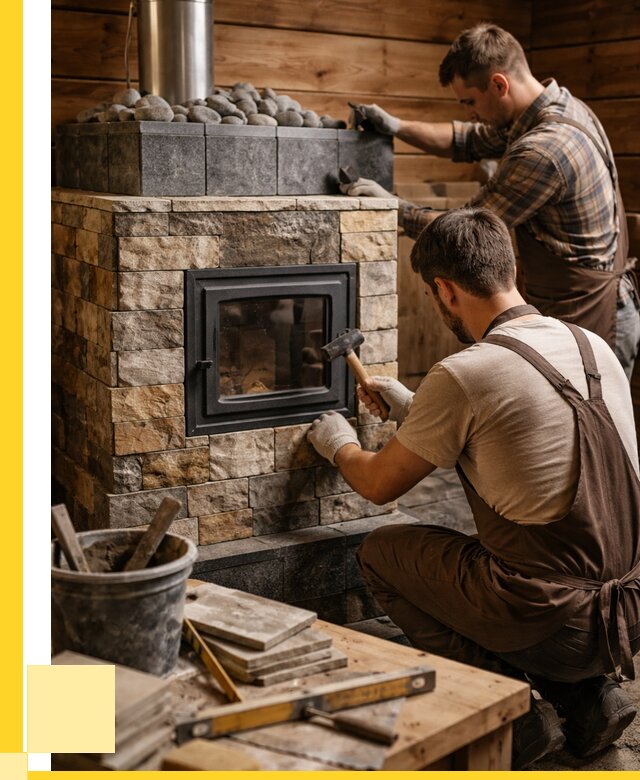 Облицовка банной печи в Кимовске от 15462 р. | ЭриданКмв