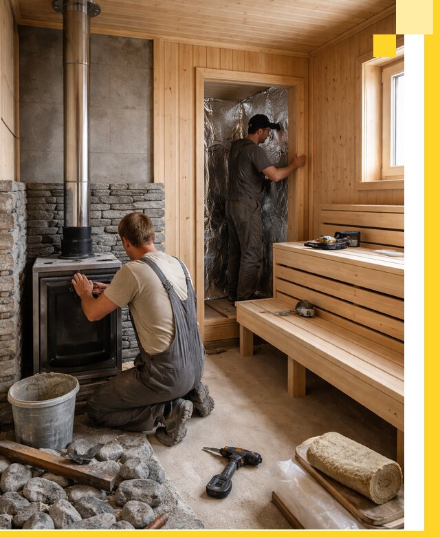 Строительство и изготовление бань под ключ в Кимовске