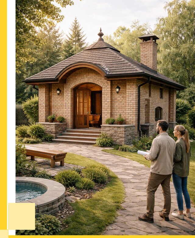 Проект кирпичной бани в Кимовске от 30924 р. | ЭриданКмв