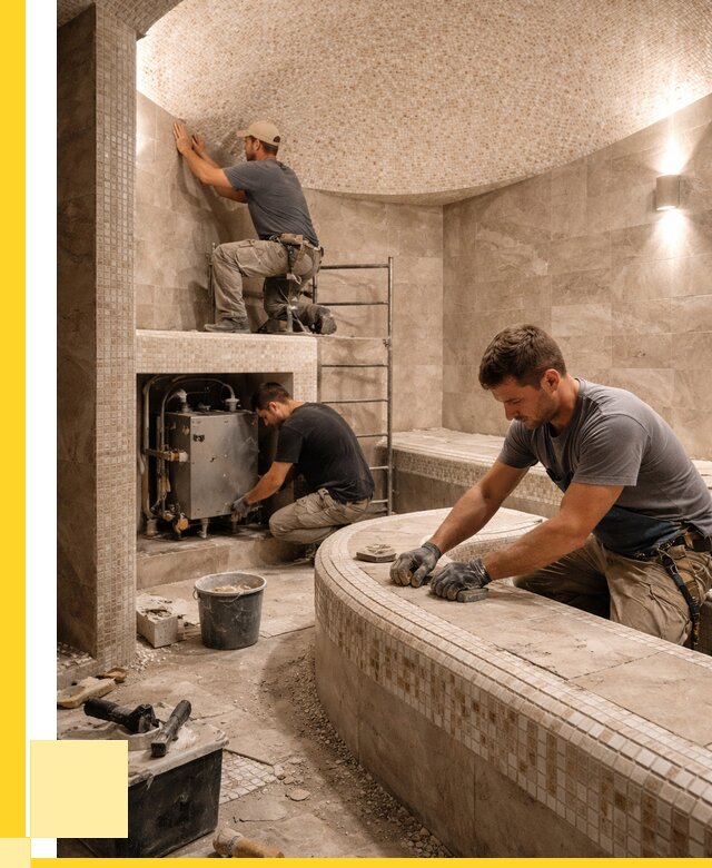 Монтаж хамамов под ключ в Кимовске от 257700 р. ЭриданКмв